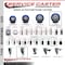 Service Caster 5'' Blue Poly Wheel Swivel 1-3/4'' Expanding Stem Caster SCC-EX20S514-PPUB-BLUE-134 - alternate 2